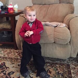 Little Rebels black corduroy dress pants, 2T